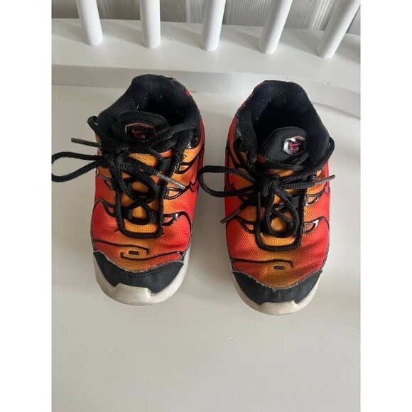 Nike Little Air Max Plus Sunset Pimento Red Toddler - Picture 4 of 6